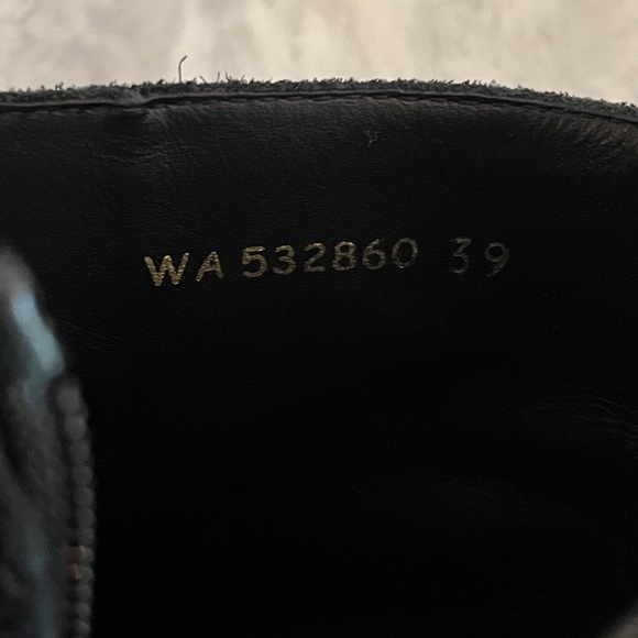 Saint Laurent Black Suede Boots - Picture 5 of 12